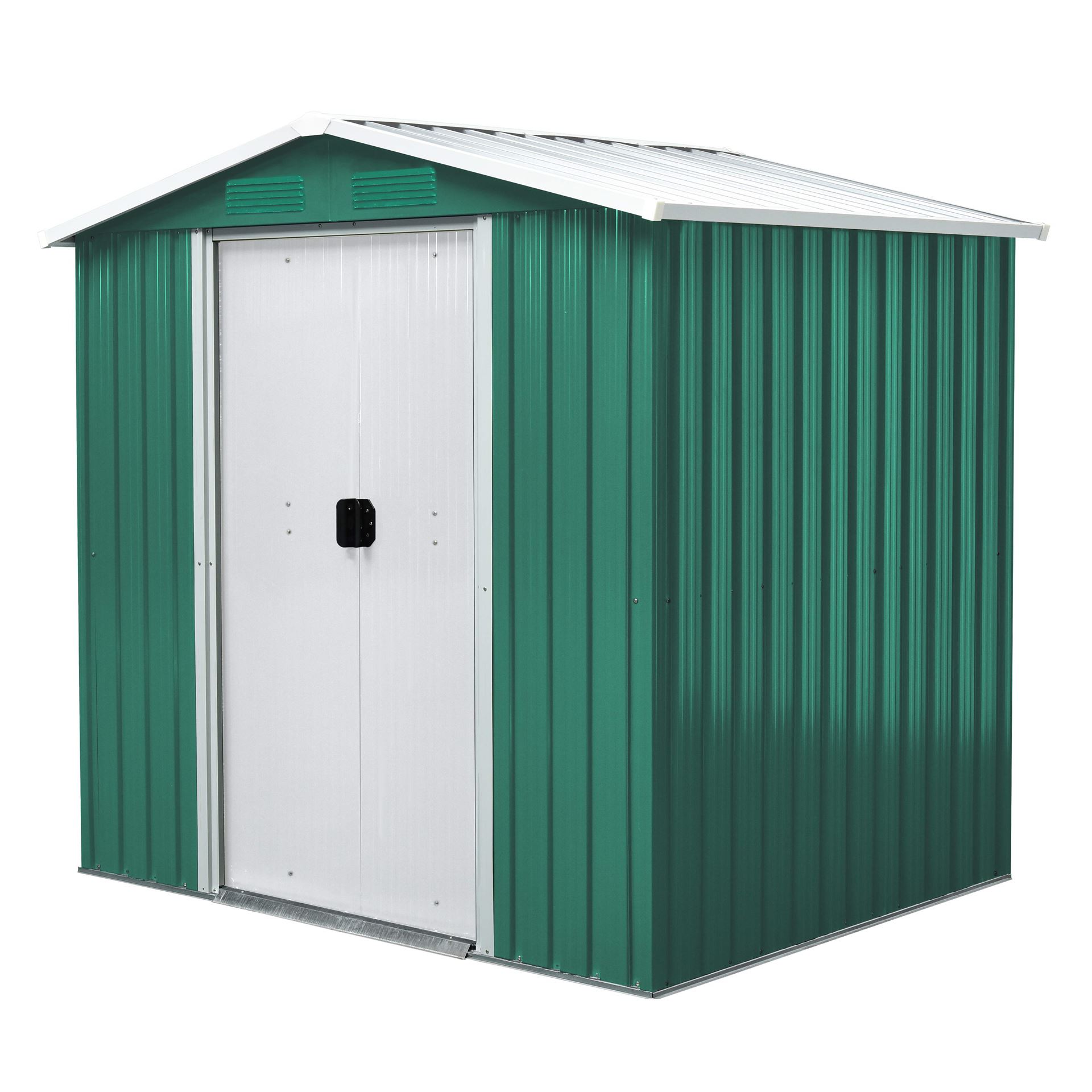 Tuinberging-Koln-II-65-dennegroen-creme-Tuinberging-metaal-B184-x-L119-x-H184-cm