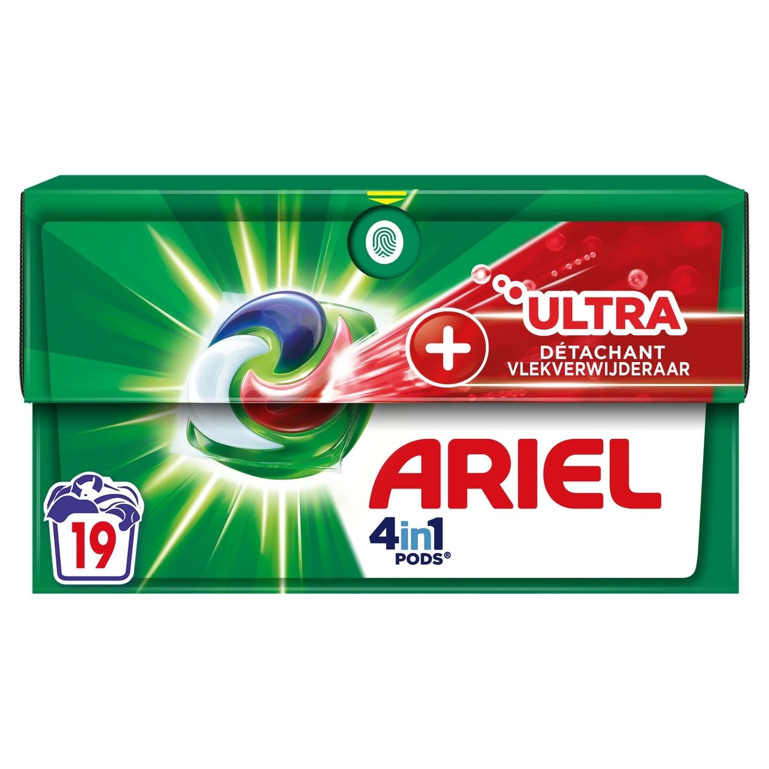 Ariel-pods-19pcs-4in1-Ultra-vlekverwijderaar-488-3GR