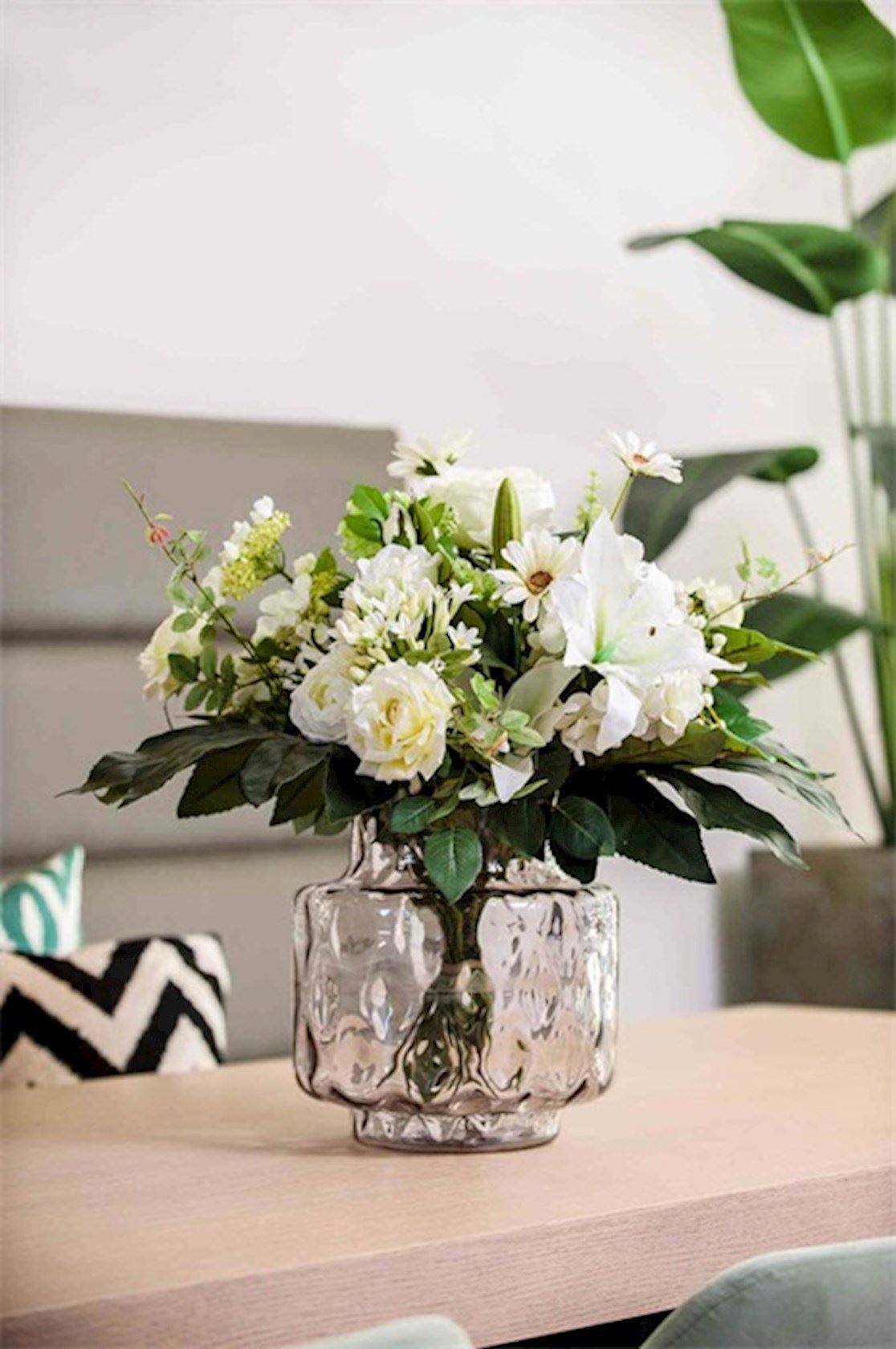 Bouquet "white dream" fleurs de soie