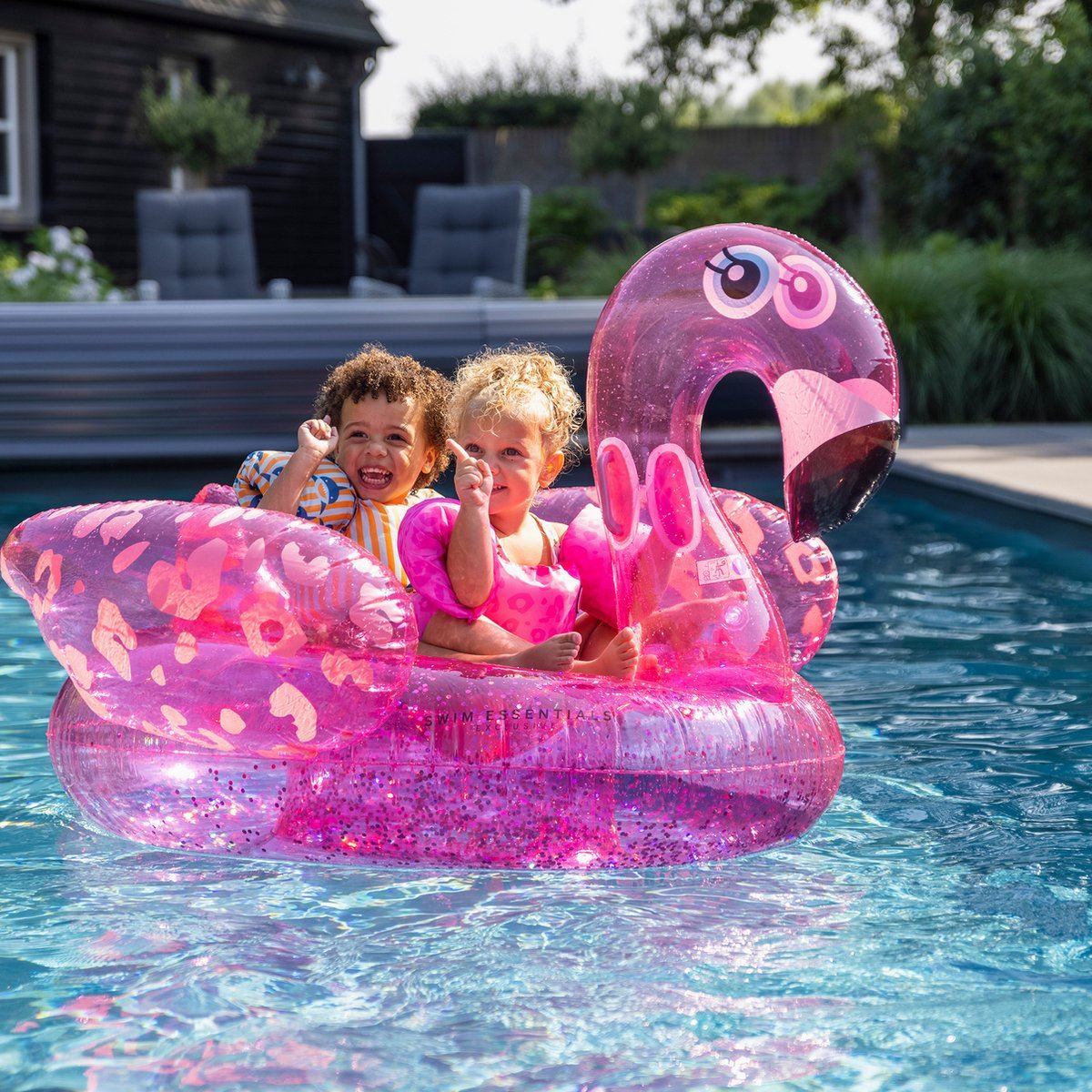 Swim-Essentials-Opblaasbare-Flamingo-XL-luchtmatras-neon-panterprint-160x130cm