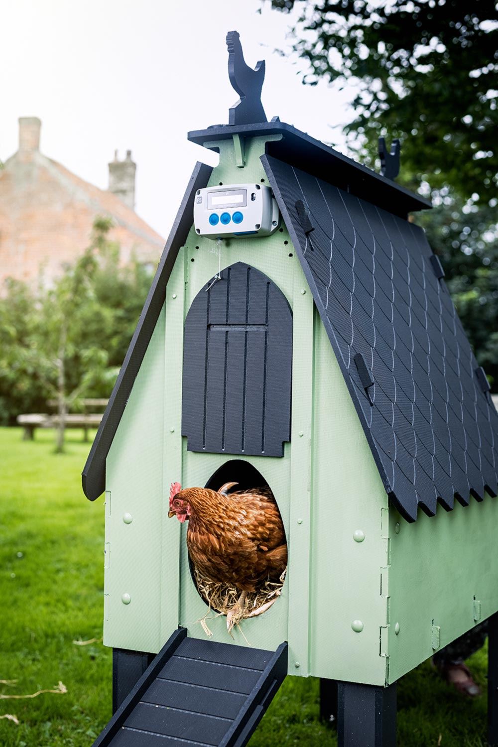 Chickenguard-automatische-hokopener-Standaard-met-timer