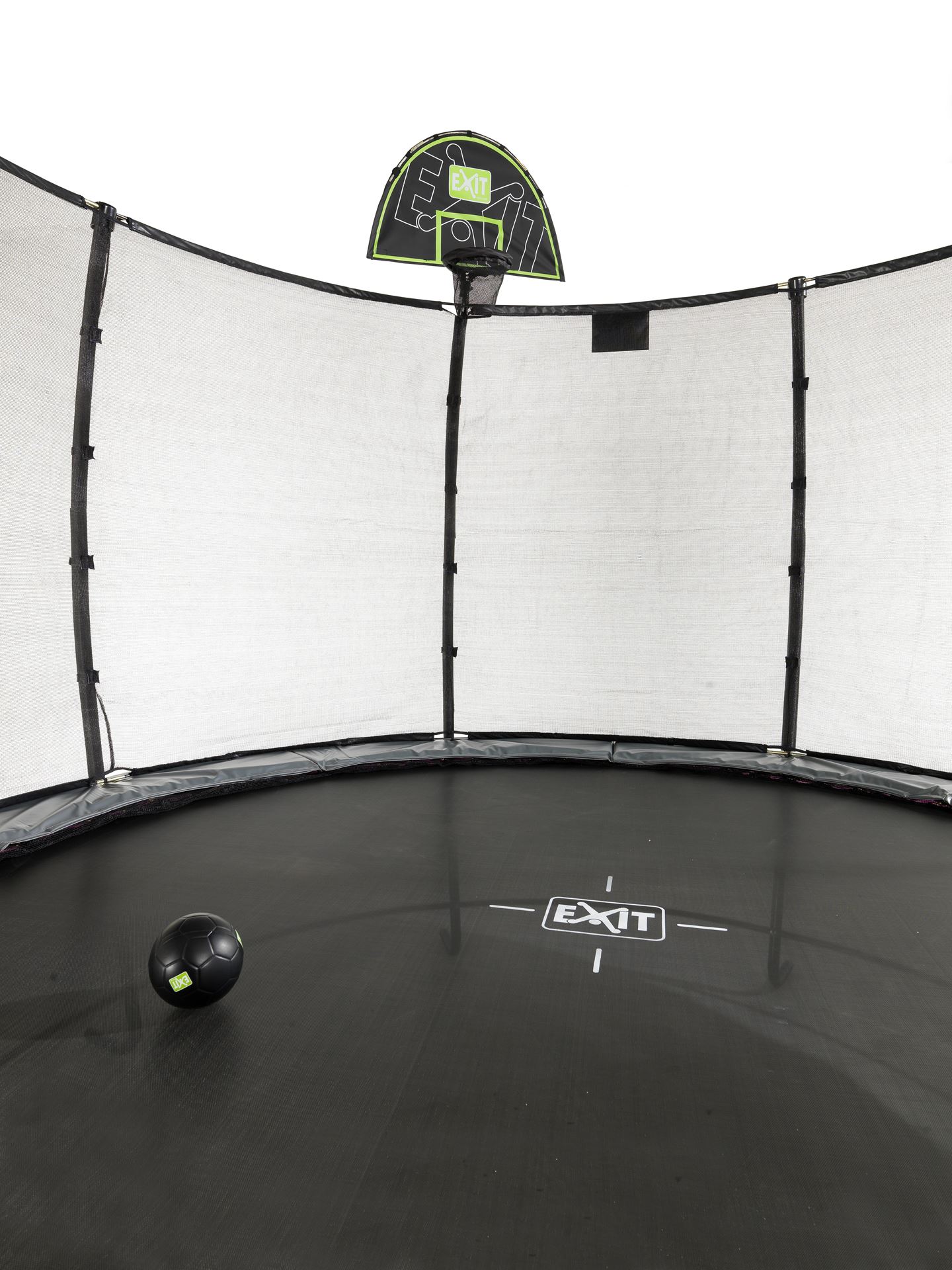 EXIT-trampoline-basket-25-38mm-groen-zwart