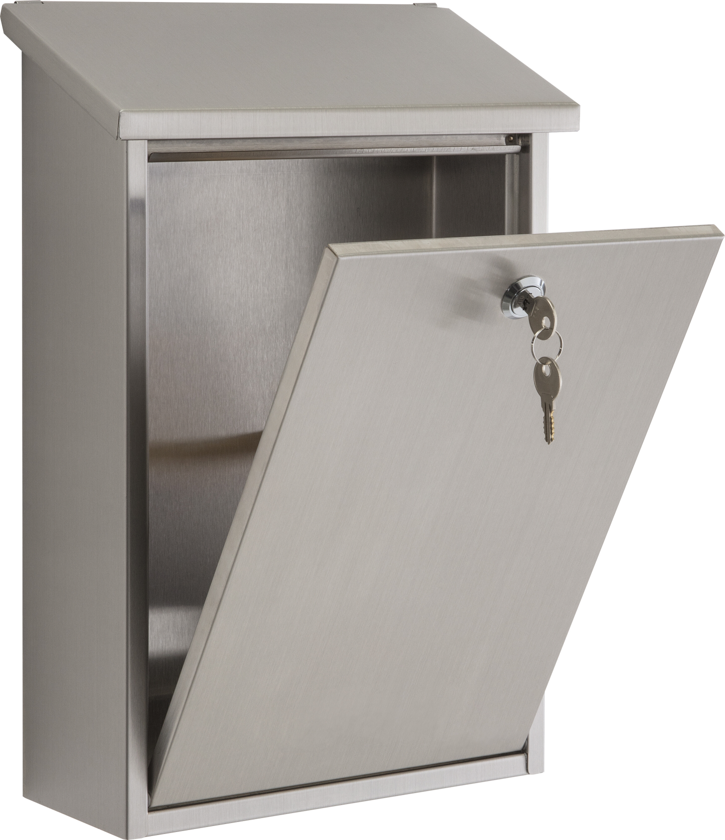 Practo Garden dallas inox - Brievenbus in inox - 10x25x40cm