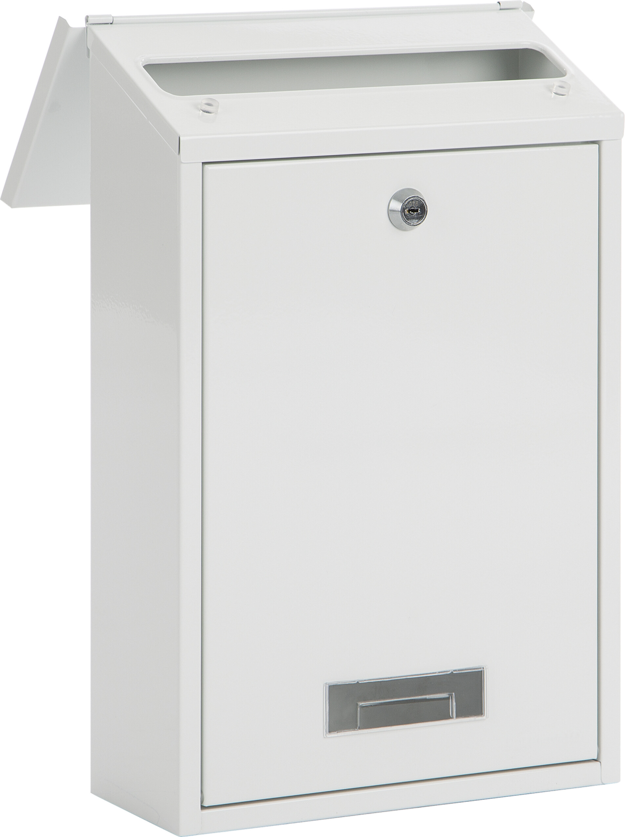 Practo Garden dublin wit wit - Brievenbus in gelakt staal - 10x25x39,6cm