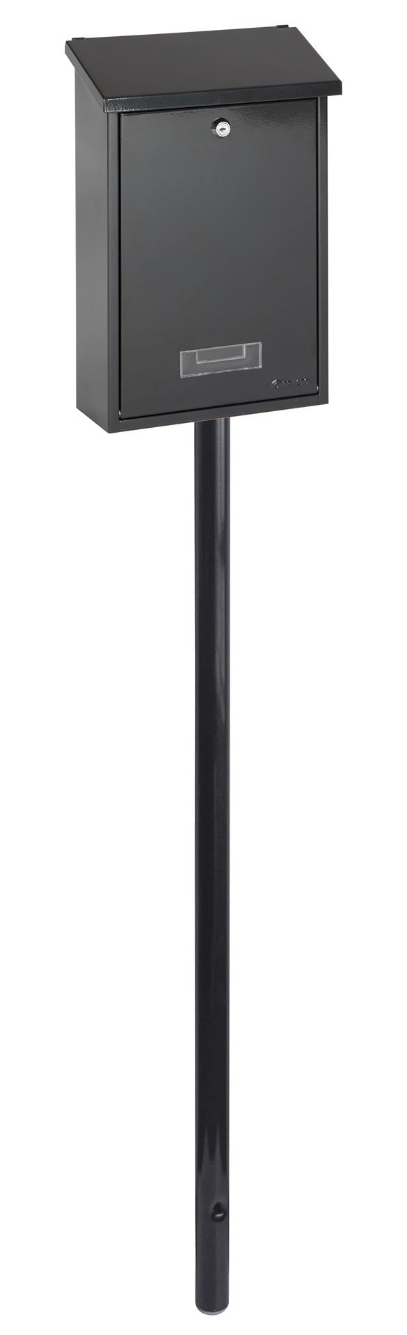 Brievenbuspaal-zwart-150cm