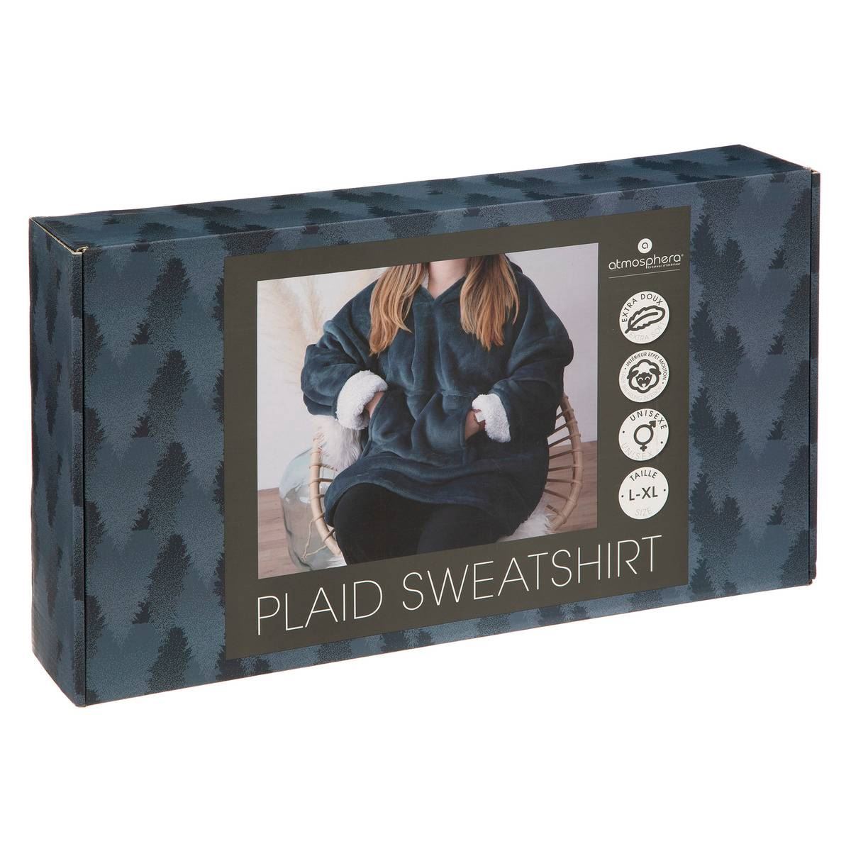 Poncho-plaid-XL-Groen