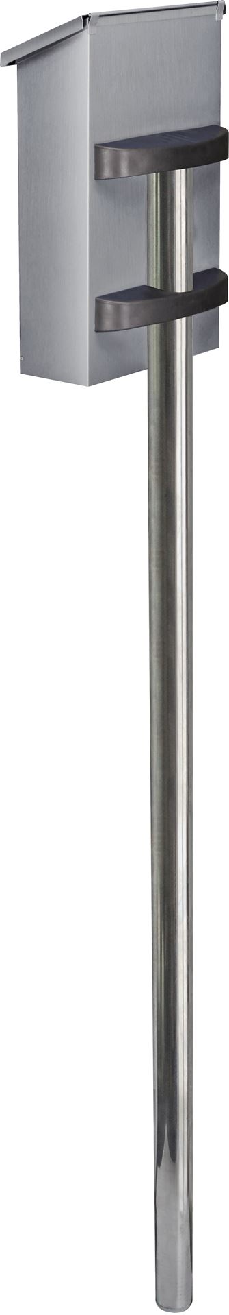 Brievenbuspaal-inox-150cm
