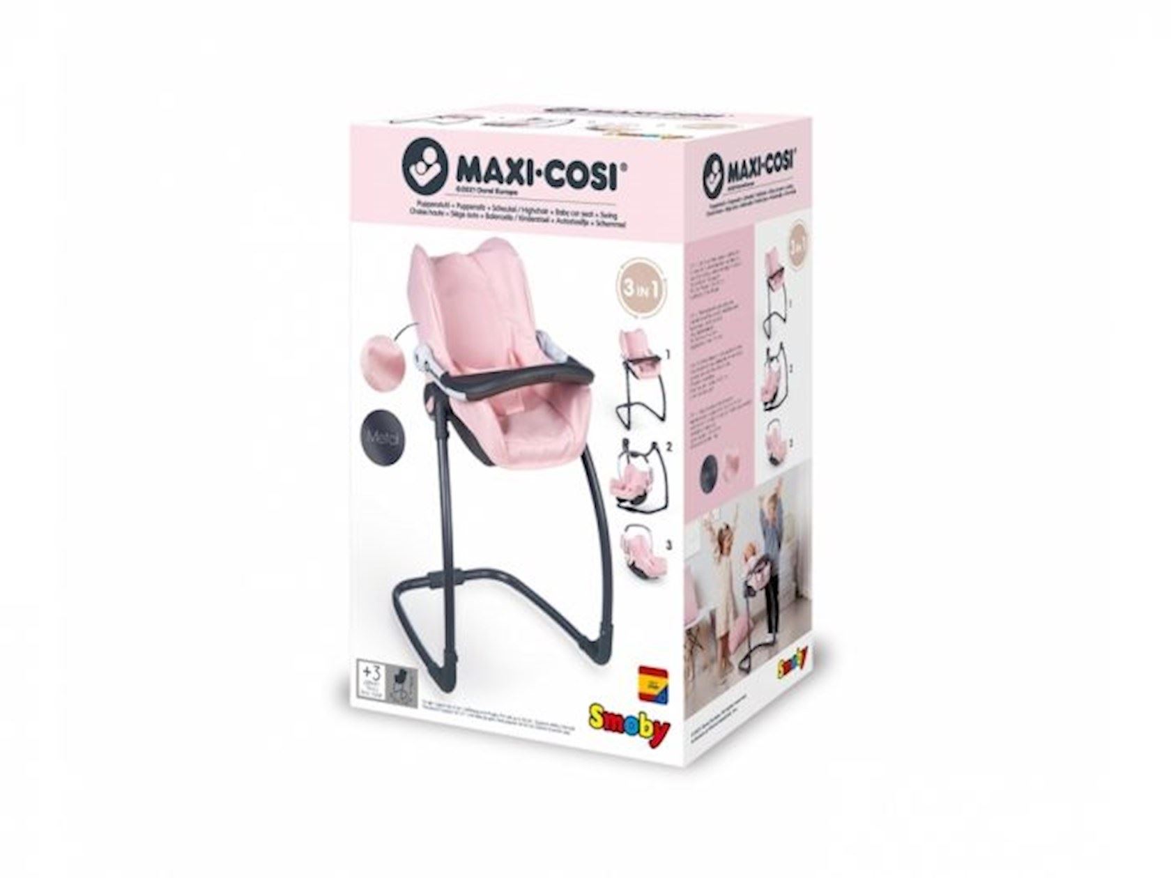 Smoby-Maxi-Cosi-kids-autostoel-hoge-eetstoel-roze