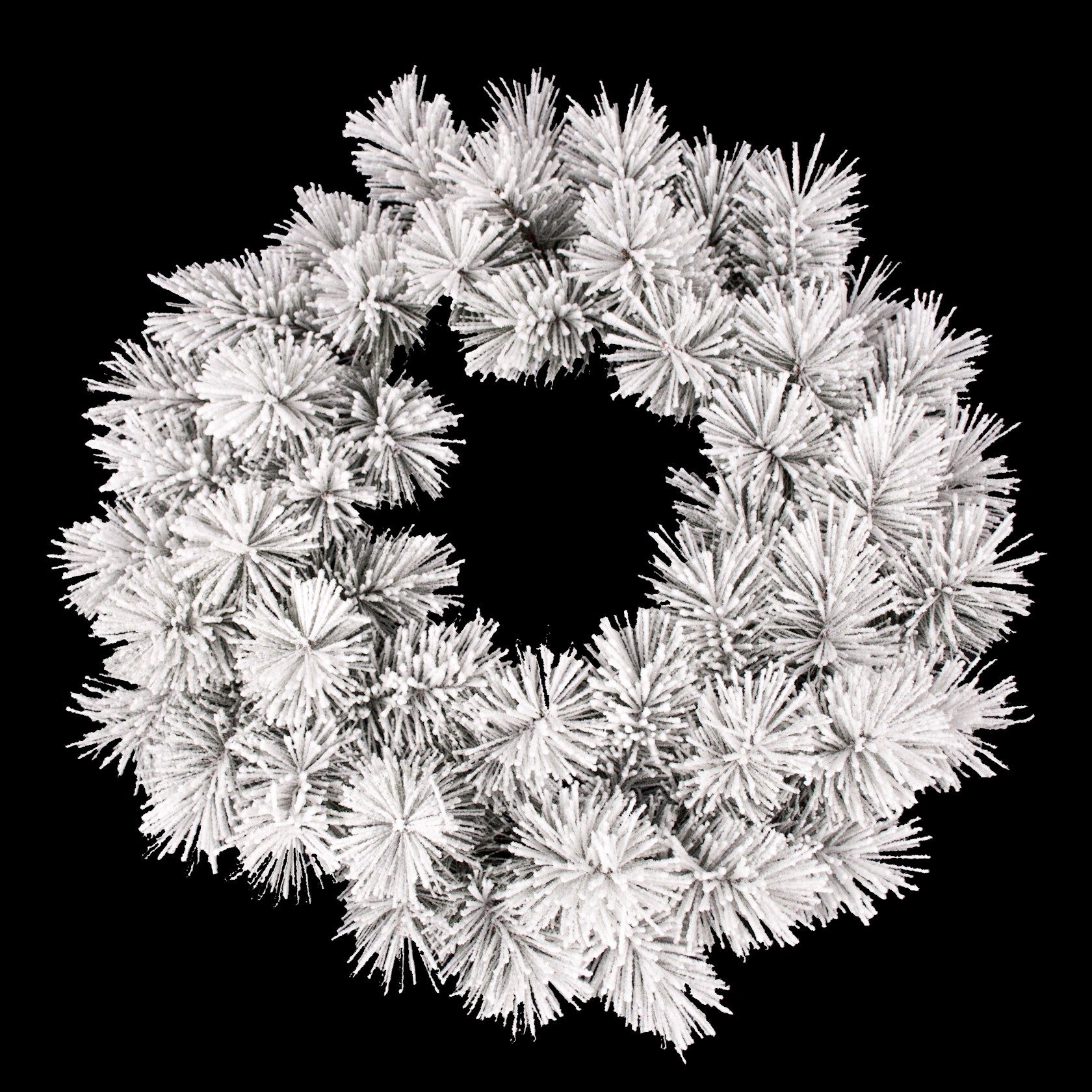 Oregon-Flocked-needle-pine-wreath-d45cm