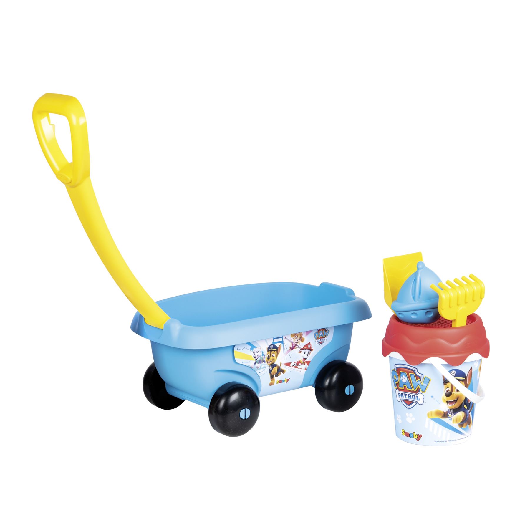 Paw-Patrol-strandwagen-gevuld