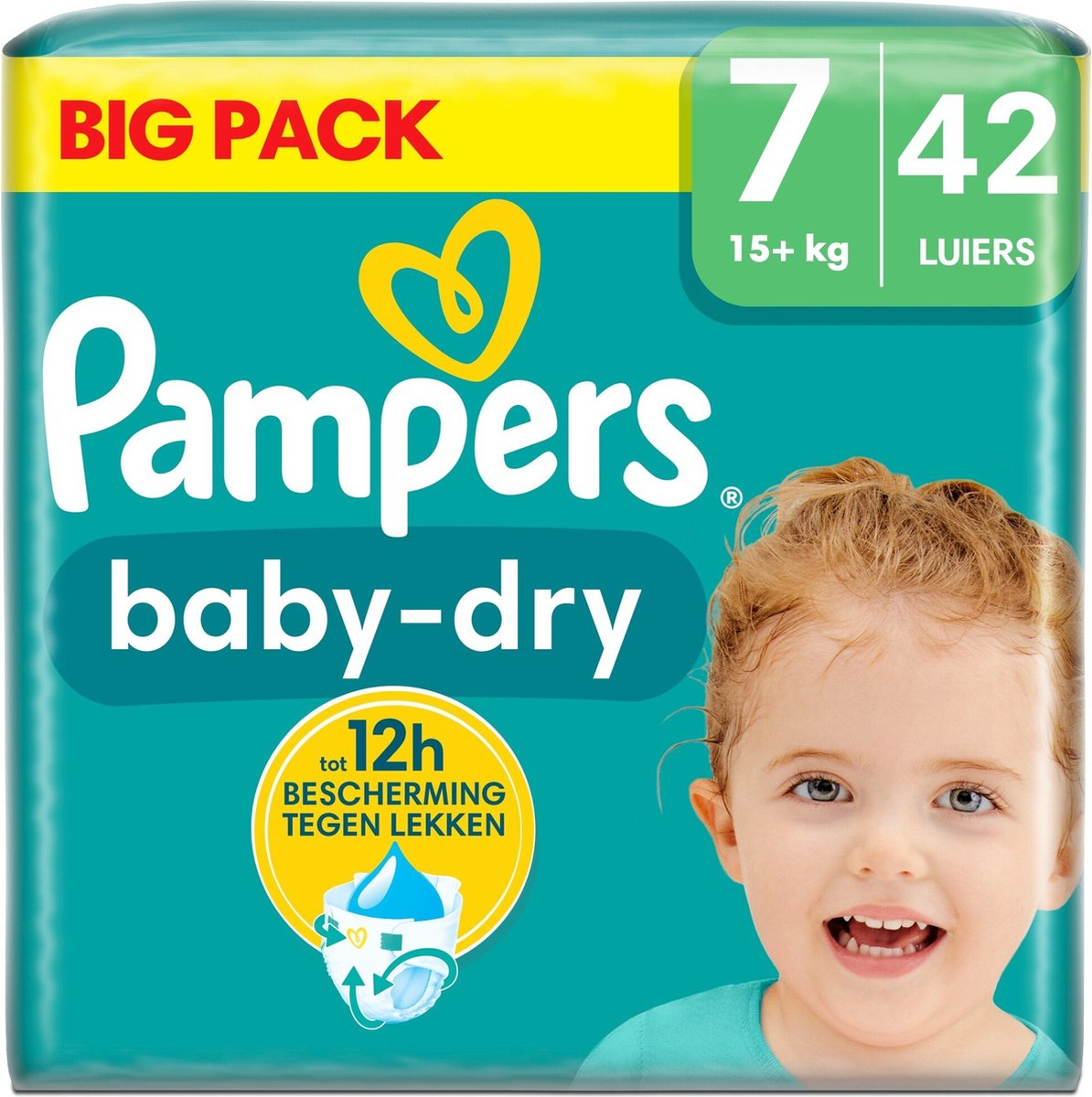 Pampers Baby-Dry diapers - Size 7 (15+kg) - 42 diapers