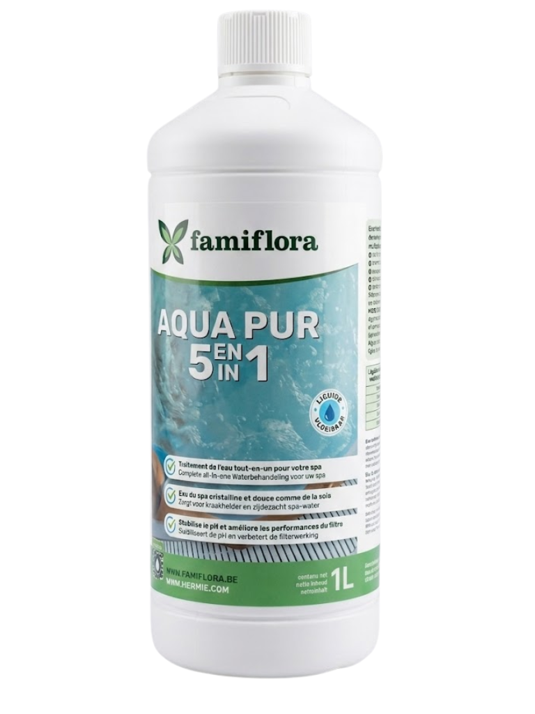 Famiflora Aqua pur 5-in-1 1L - enjoy a crystal clear spa!