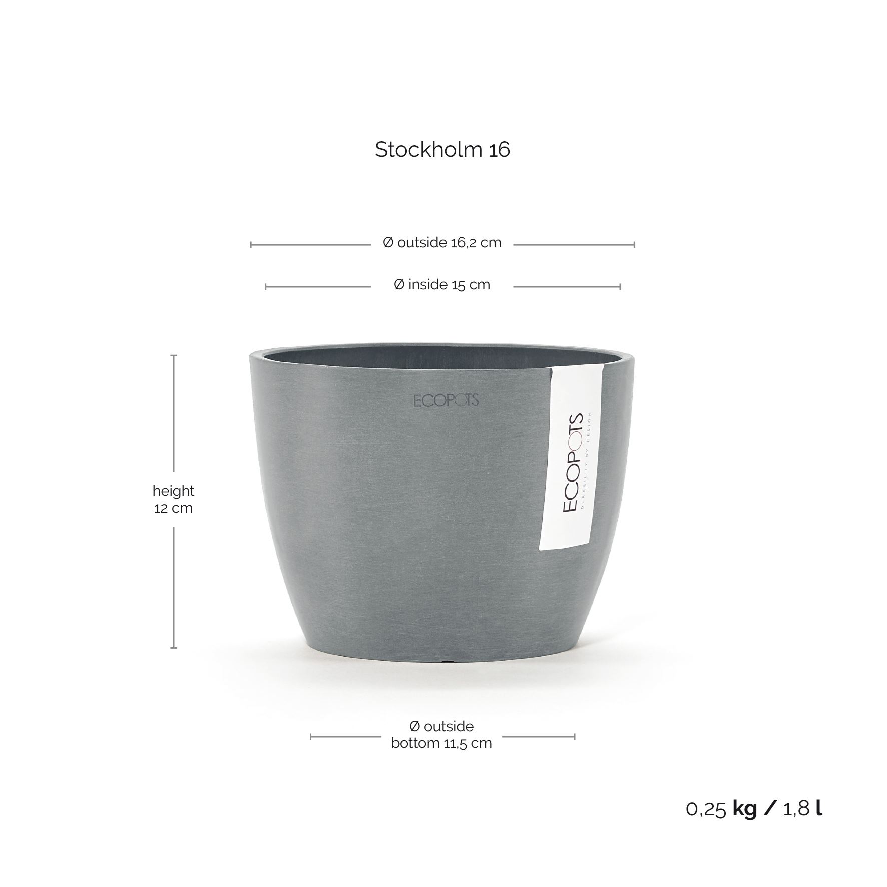 Ecopots-stockholm-mini-blue-grey-16-cm-H12-5-cm