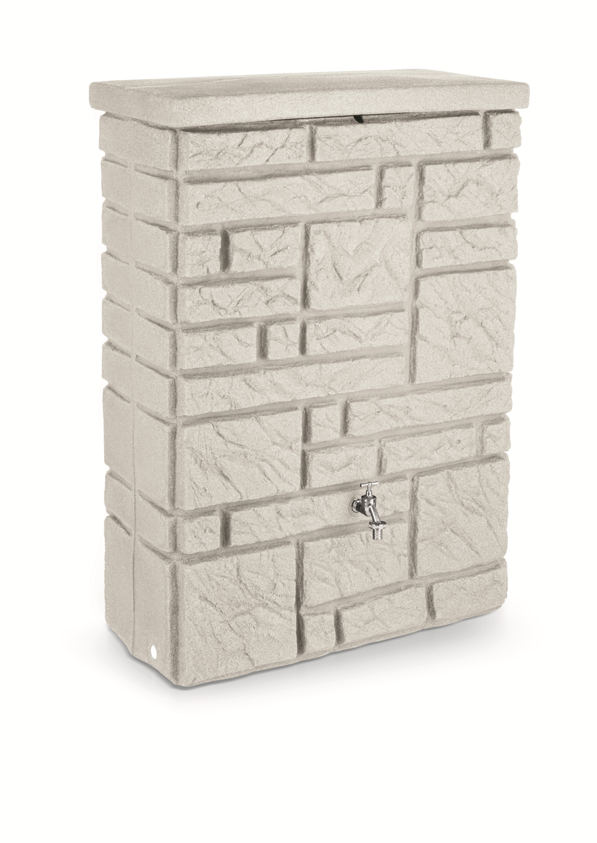 Prosperplast Arves Maurano Rain barrel 300 Liter - 118 cm High - Granite Look - Optional plantable