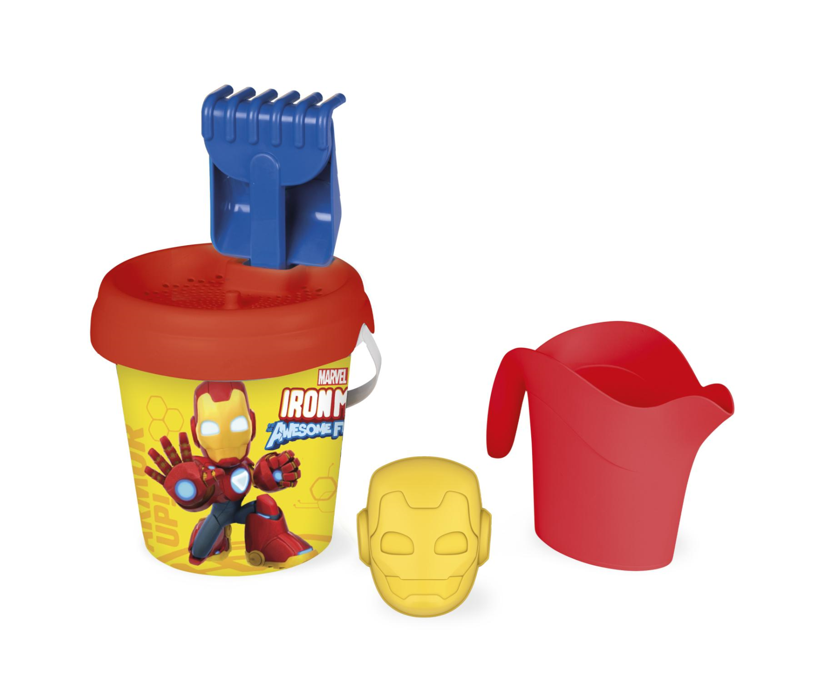 Smoby Iron Man middelgrote emmer strand