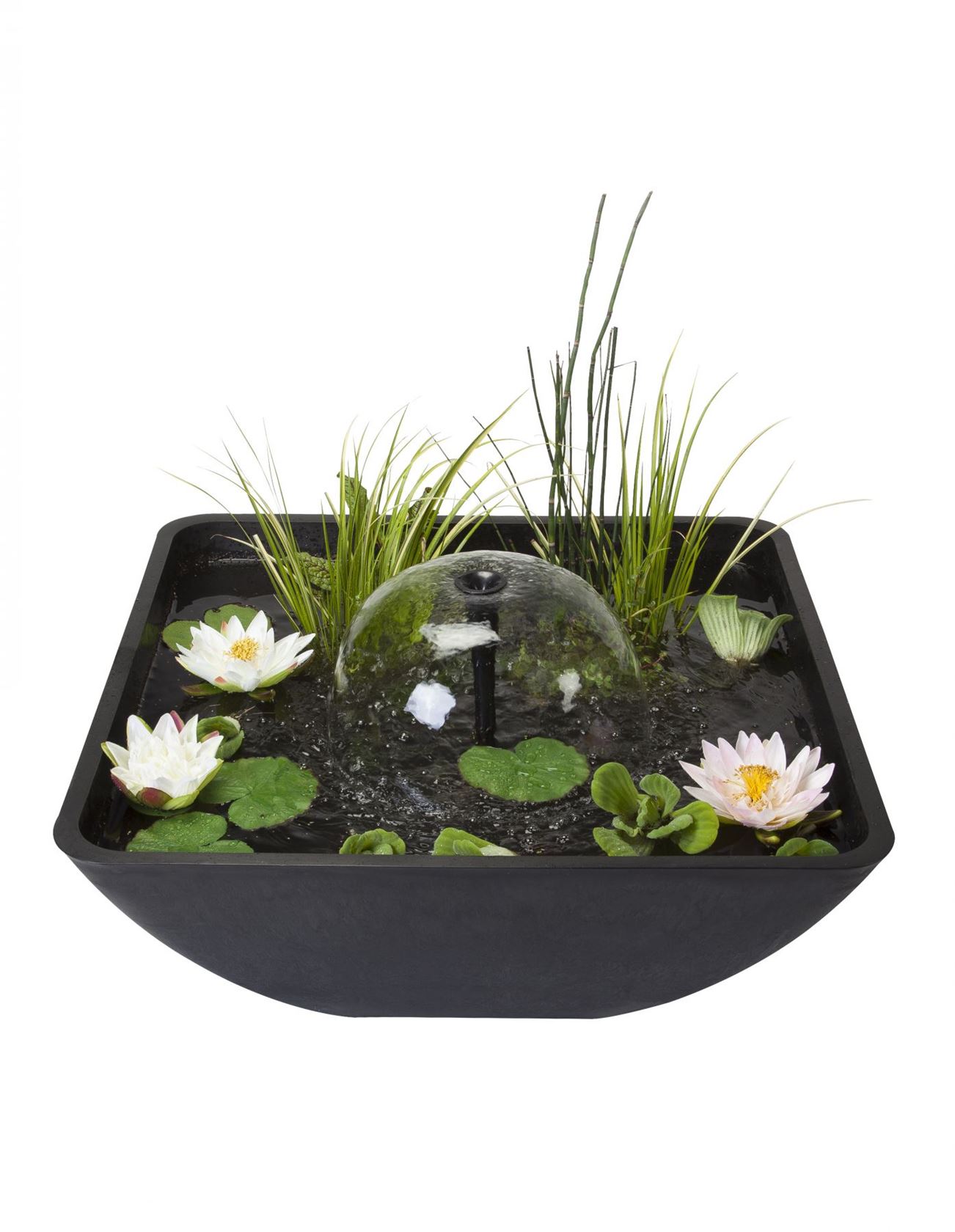 Fountain-Pond-Square-75x75x35-cm-vierkante-terrasvijver-met-fonteinpomp-en-plantmand