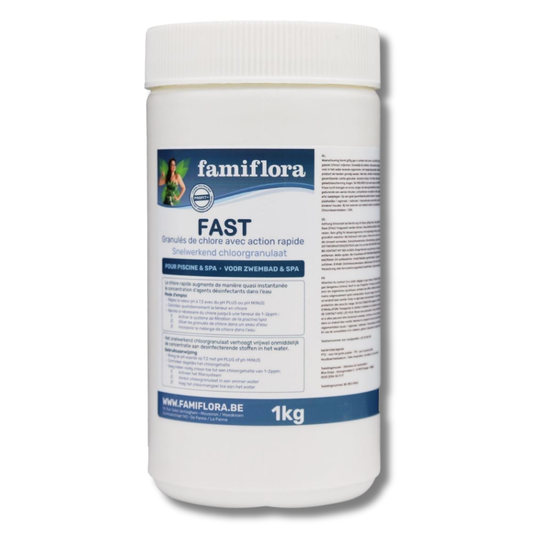 Famiflora Fast - snelwerkend chloorgranulaat 1kg