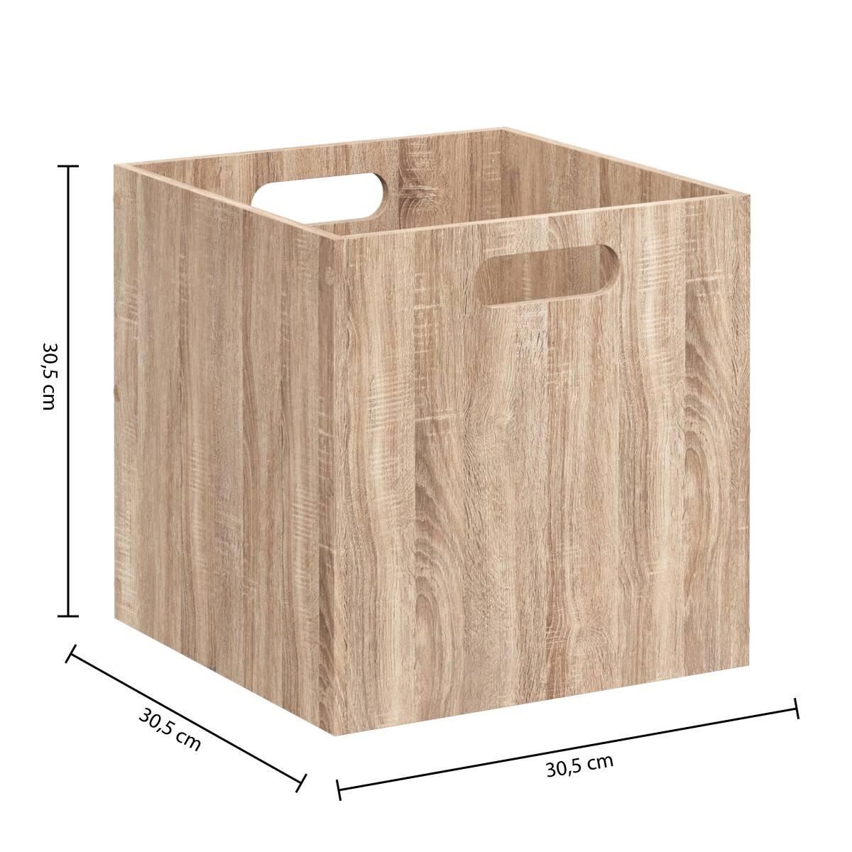 Opbergmand-31x31cm-houteffect