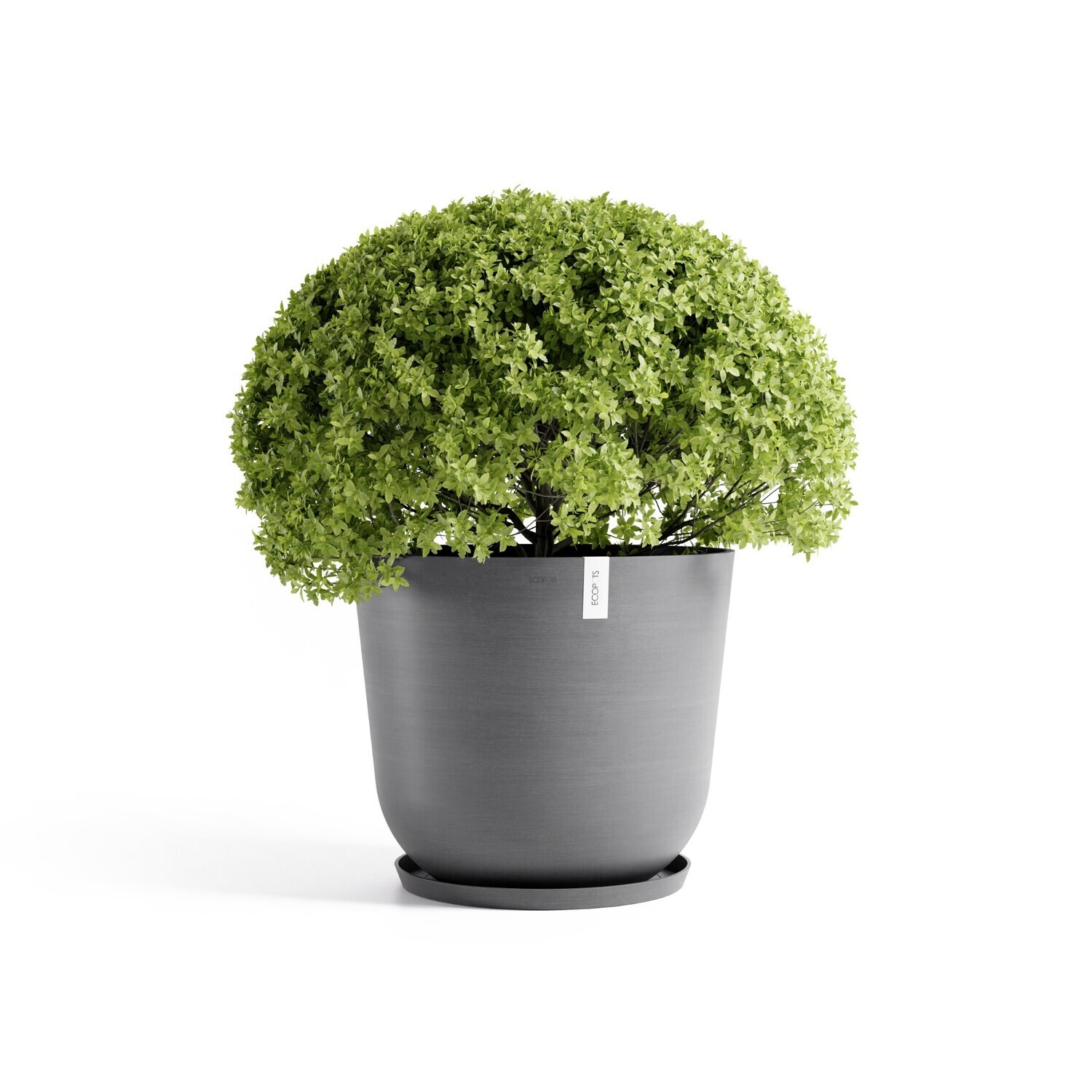 Ecopots flowerpot Oslo 75 - Round - Grey - Ø75 x H65 cm