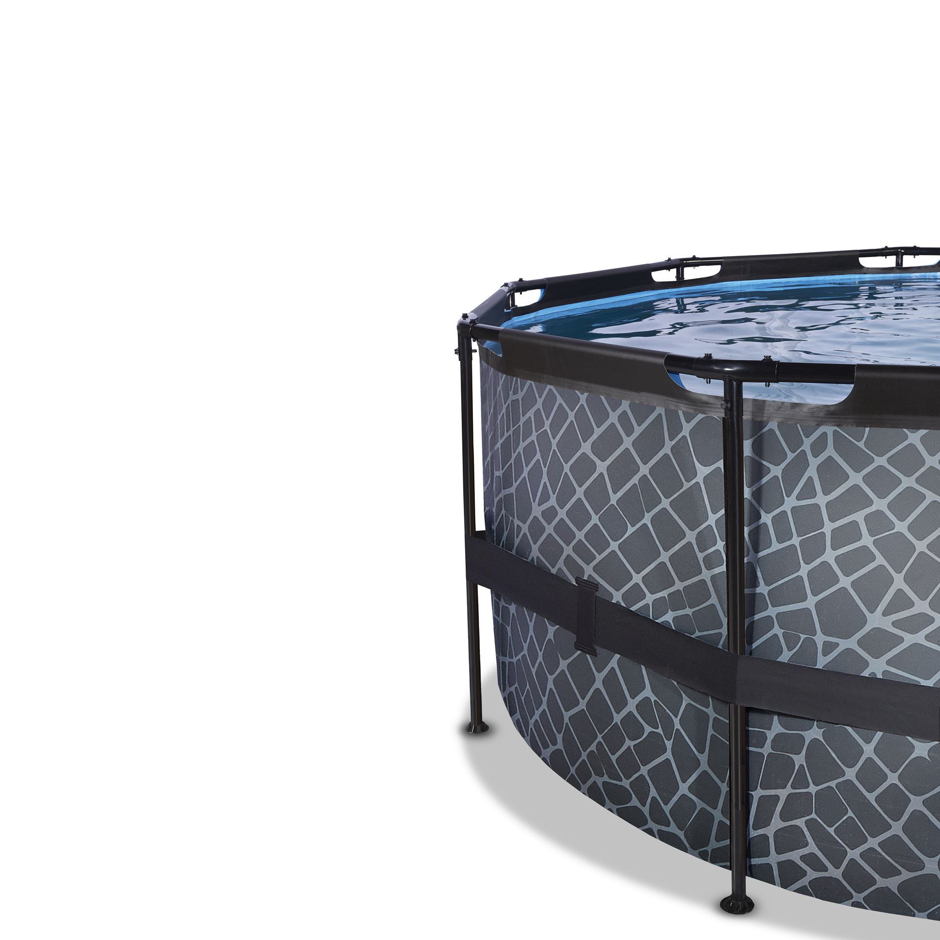 EXIT-Stone-zwembad-450x122cm-met-zandfilterpomp-en-overkapping-en-warmtepomp-grijs