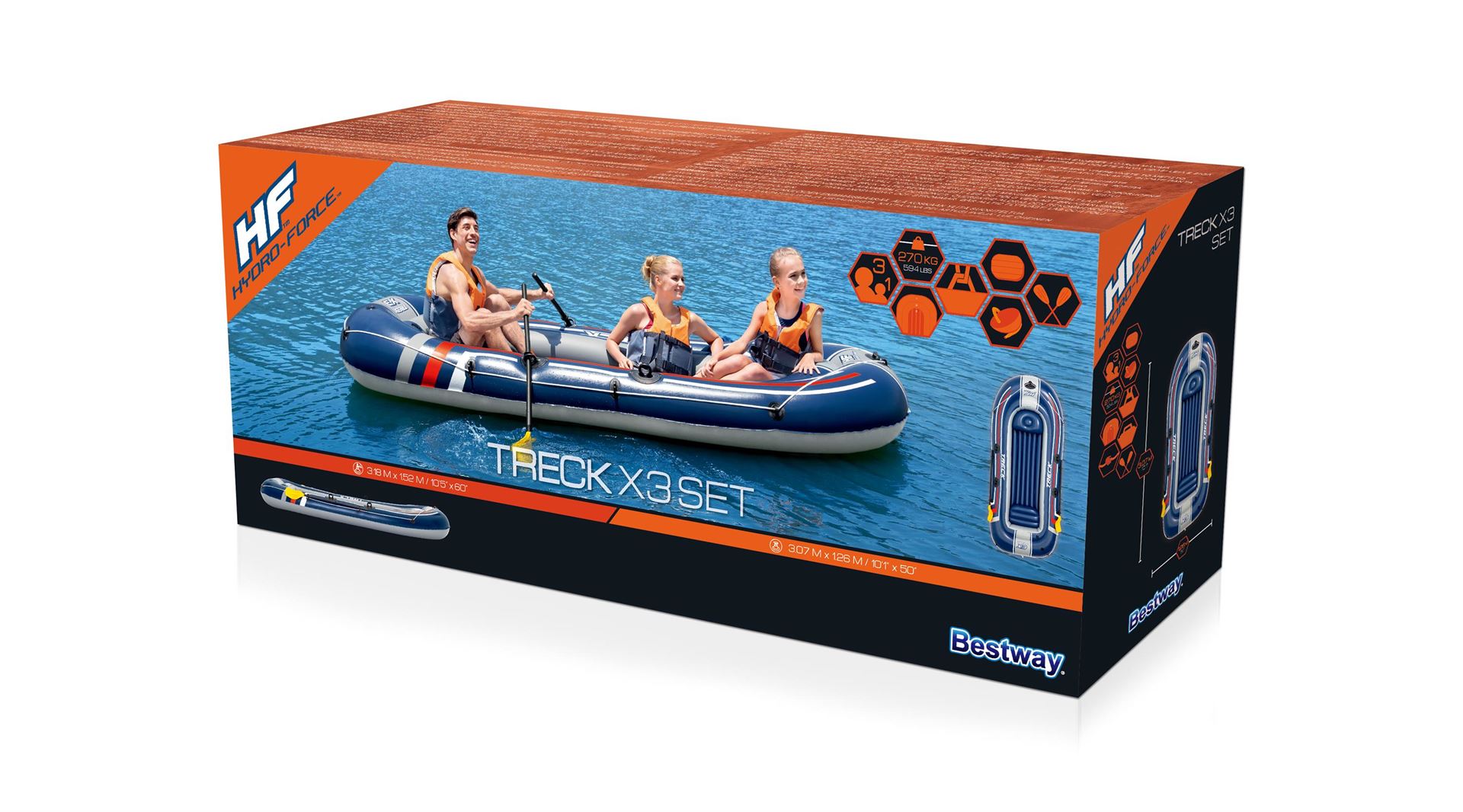 Hydro-force-opblaasboot-Treck-X3-set-307x126cm