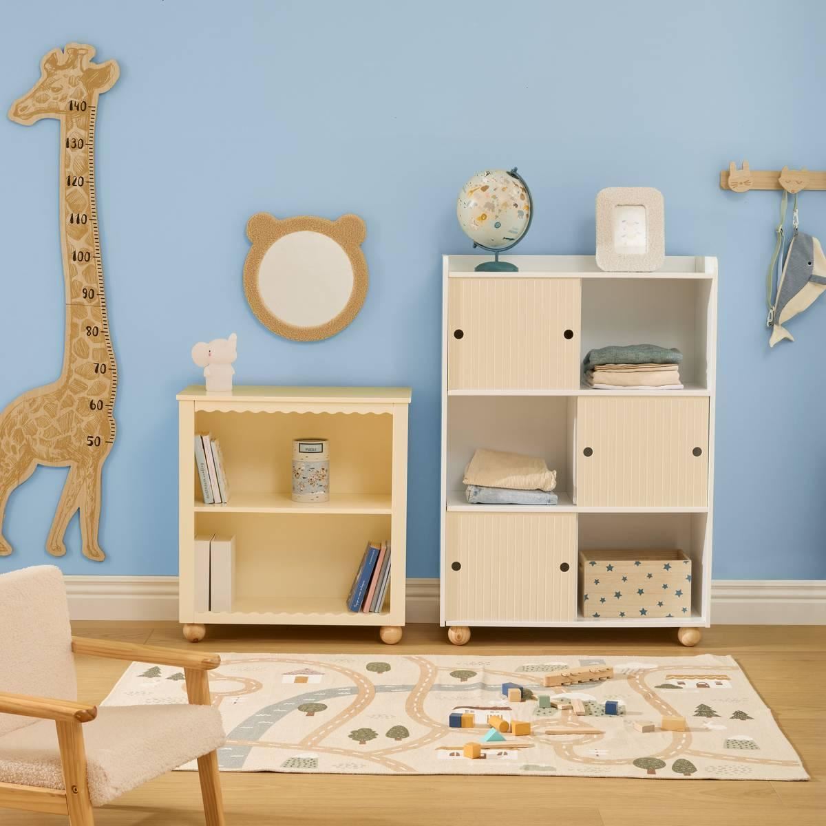 Groeimeter-Giraffe-36x140cm-beige