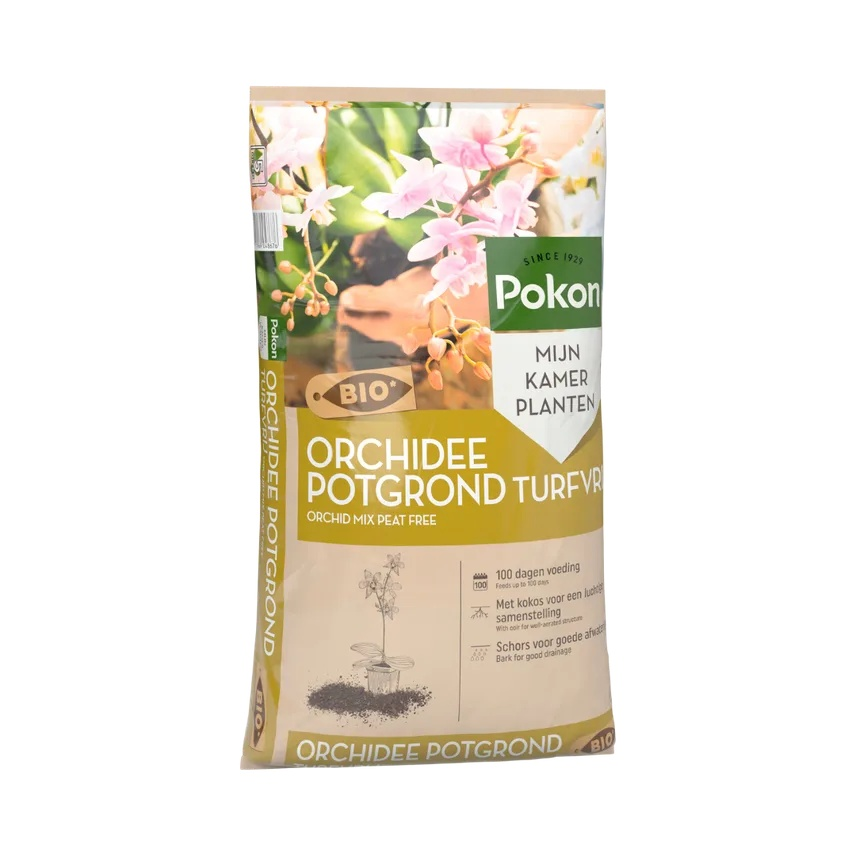 Pokon Bio Orchidee Potgrond Turfvrij 5L - 100 dagen voeding