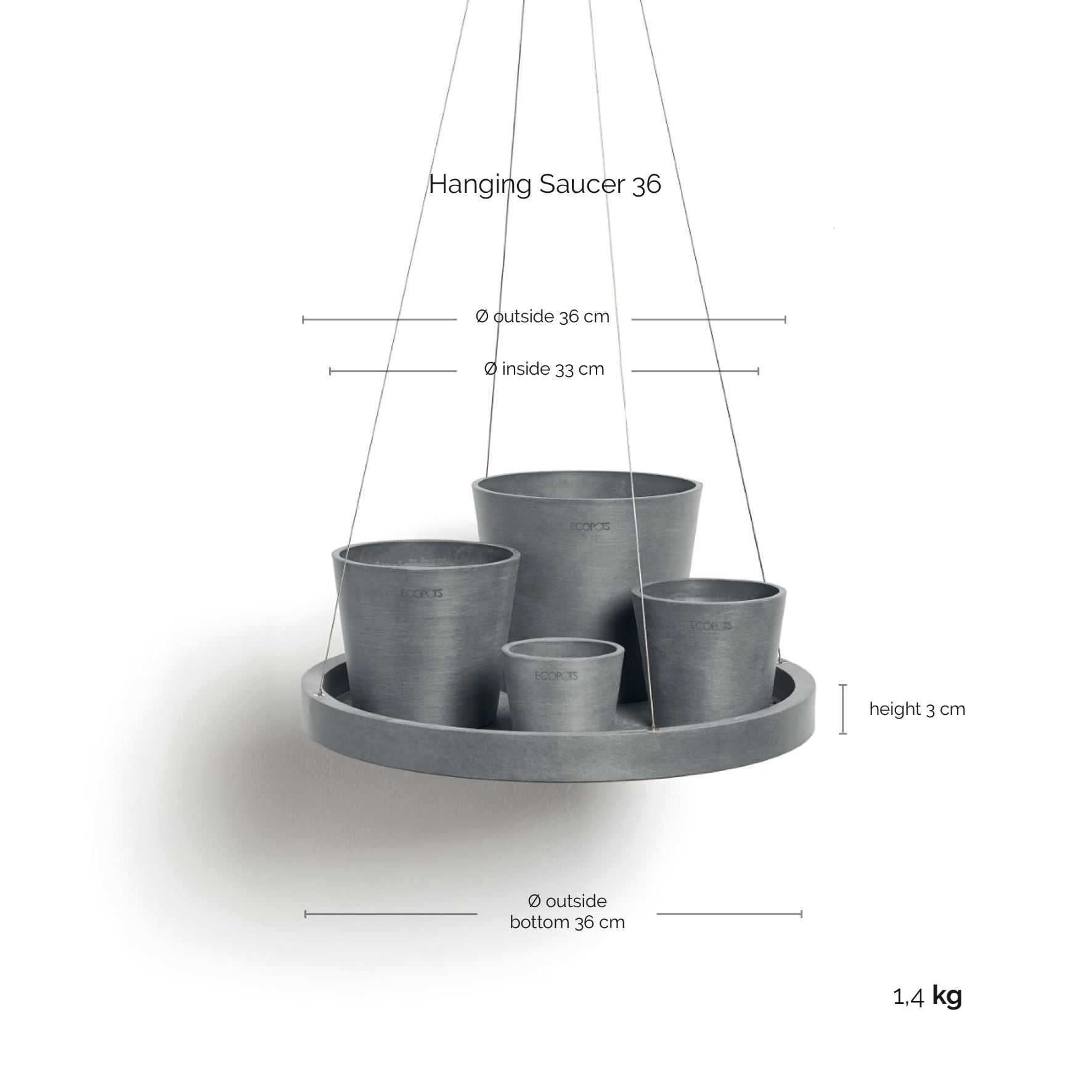 Ecopots-onderschotel-hangend-blue-grey-36-cm-H3-cm