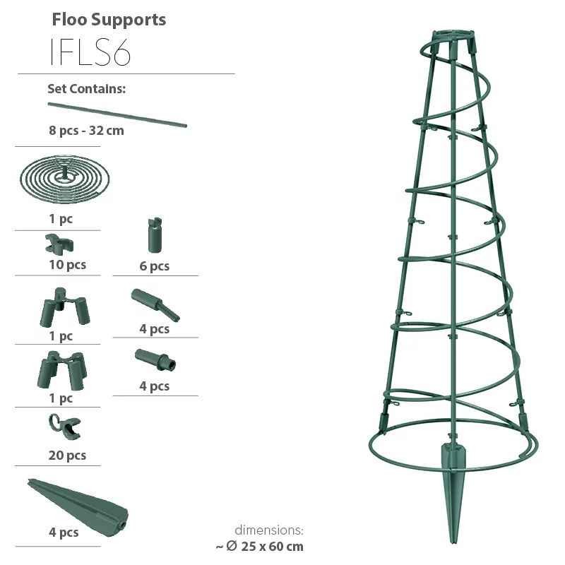 Plant-support-IFLS6-Floo-Supports-forest-green