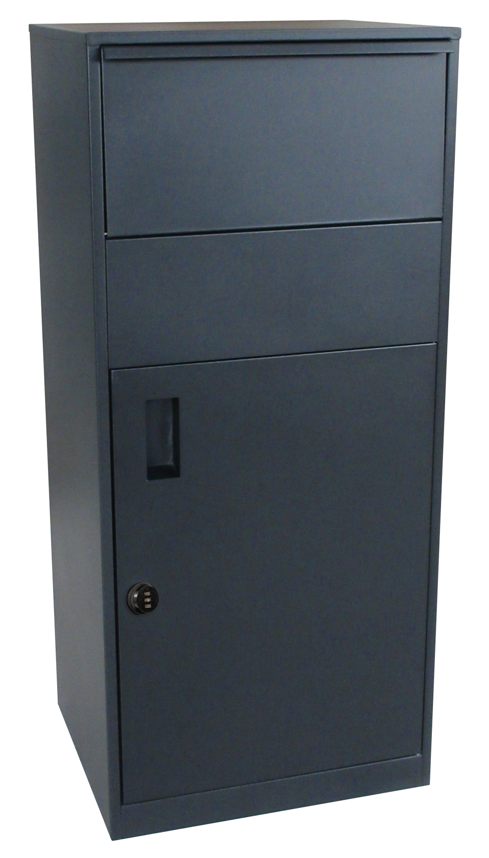 Practo Garden stuttgart mat zwart mat zwart - Vrijstaande pakketbrievenbus XL - 37,5x44,5x100cm - RAL 9005