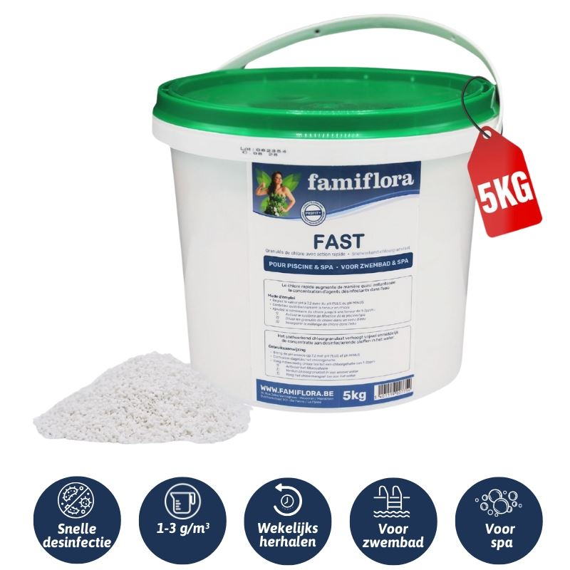 Famiflora Fast - fast acting chlorine granules 5kg