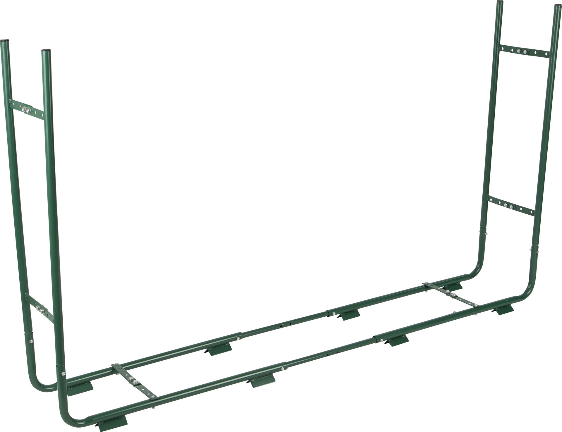 Verstelbaar-houtstapelrek-groen-220x30x105cm-80kg