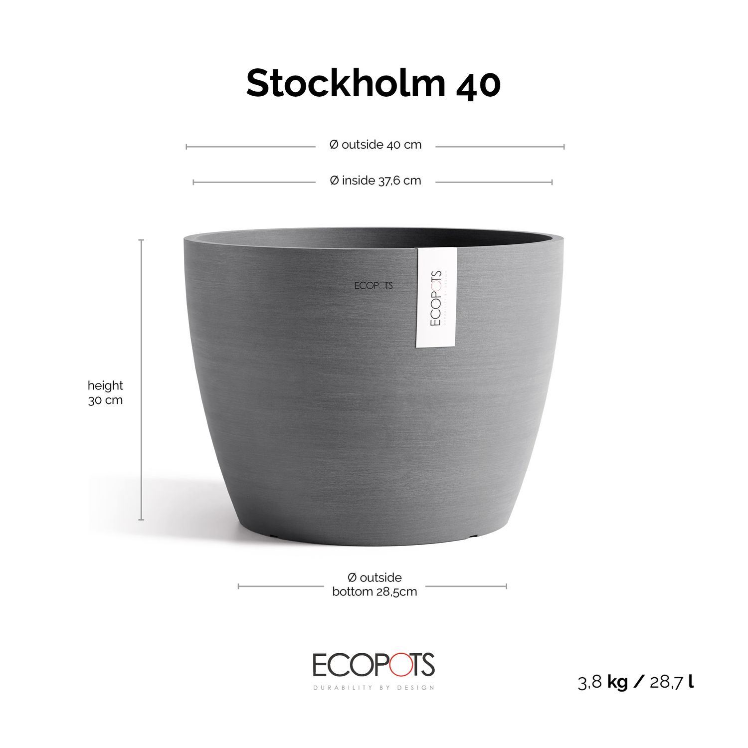 Ecopots-stockholm-Grey-40cm-H30cm