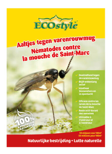 Ecostyle Aaltjes (Steinernema feltiae) tegen Varenrouwmug - 5 Miljoen - Voor 5 m²