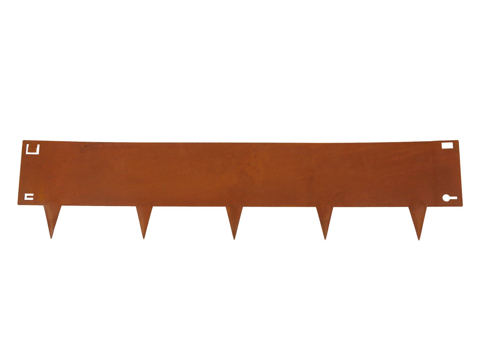 Démarcation en acier corten Famiflora - H : 24cm x L : 100cm - Epaisseur 1,5mm - Acier corten SPA-H