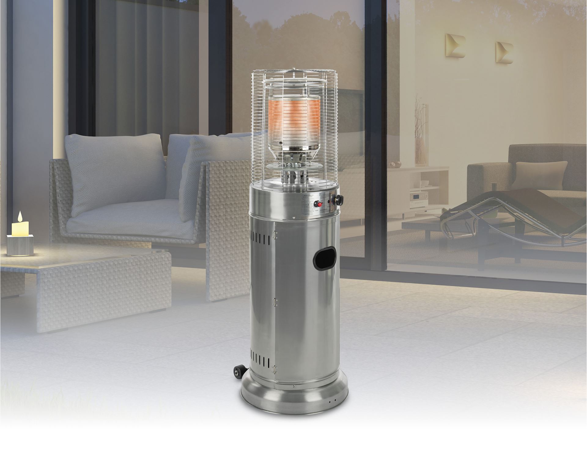 Terrasverwarmer-lounge-inox-wielen