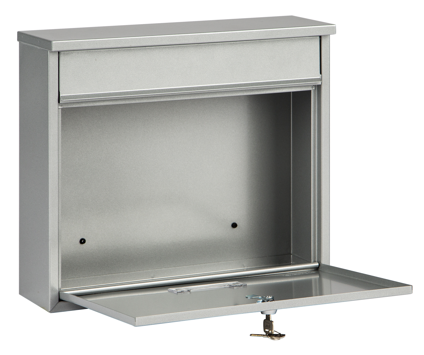 Practo Garden oxford zilver zilver - Brievenbus in gelakt staal - 10x36x31cm