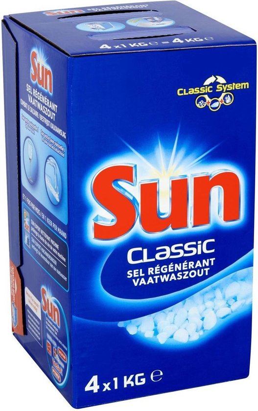 Sun-regenereerzout-4x1-kg-voor-vaatwasser