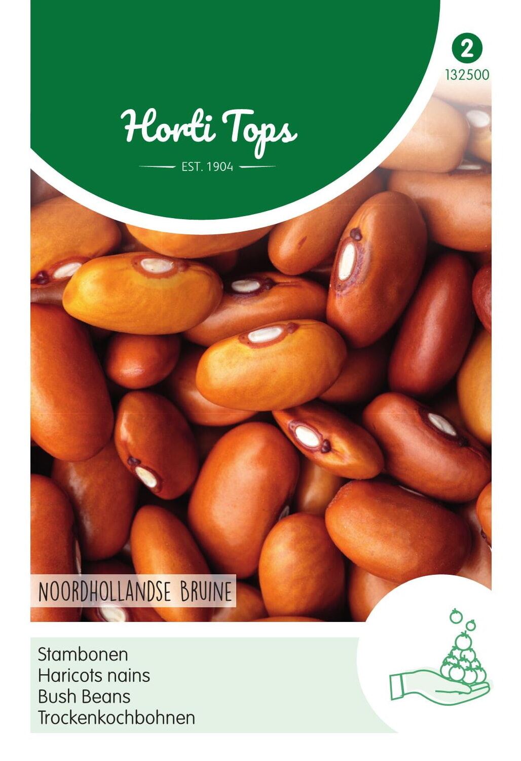 Horti Tops stem beans brown North Holland - 25 grams