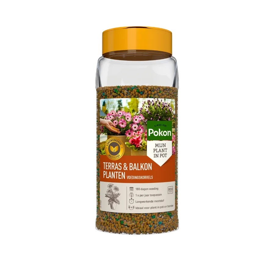 Pokon Terras & Balkon Planten Voedingskorrels 800gr