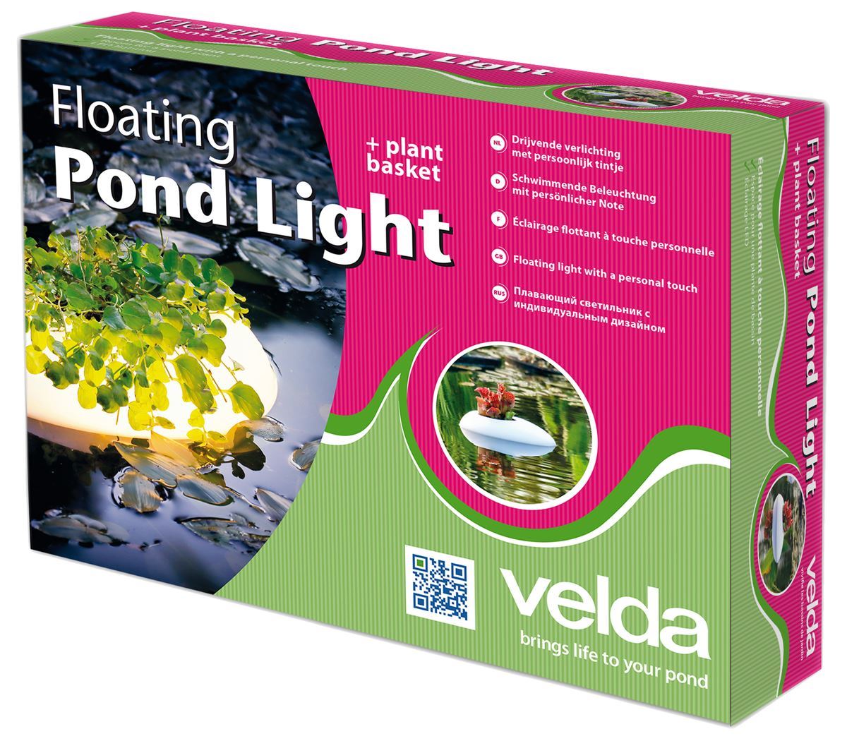Velda-Floating-Pond-Light-drijvend-lampje-met-plaats-voor-je-favoriete-vijverplant-