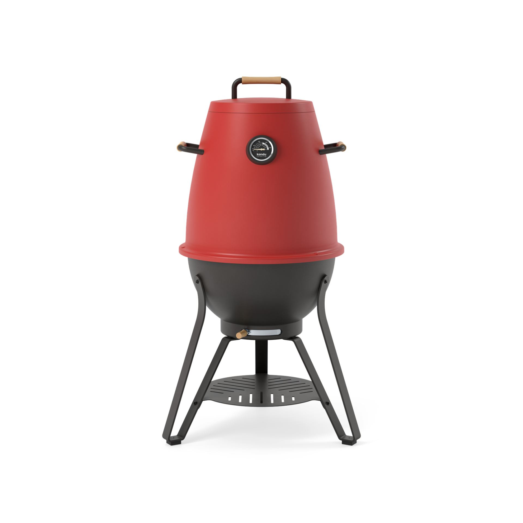Kandu Cooking 41 charcoal grill - Flame Red - Vertical Cooking BBQ - Ø58 x H95 cm