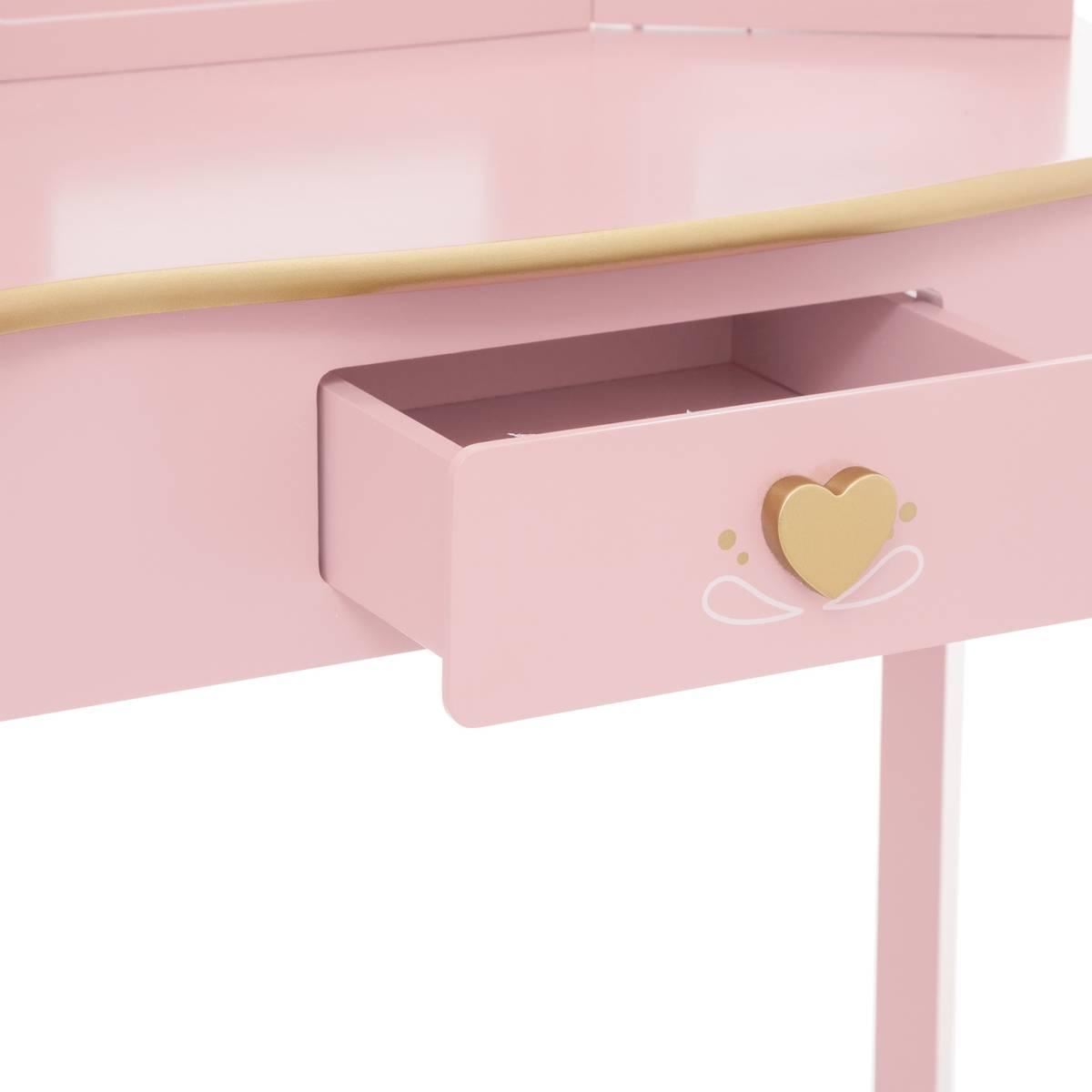 Kinderkaptafel-met-krukje-Sissi-60x29x99cm-roze