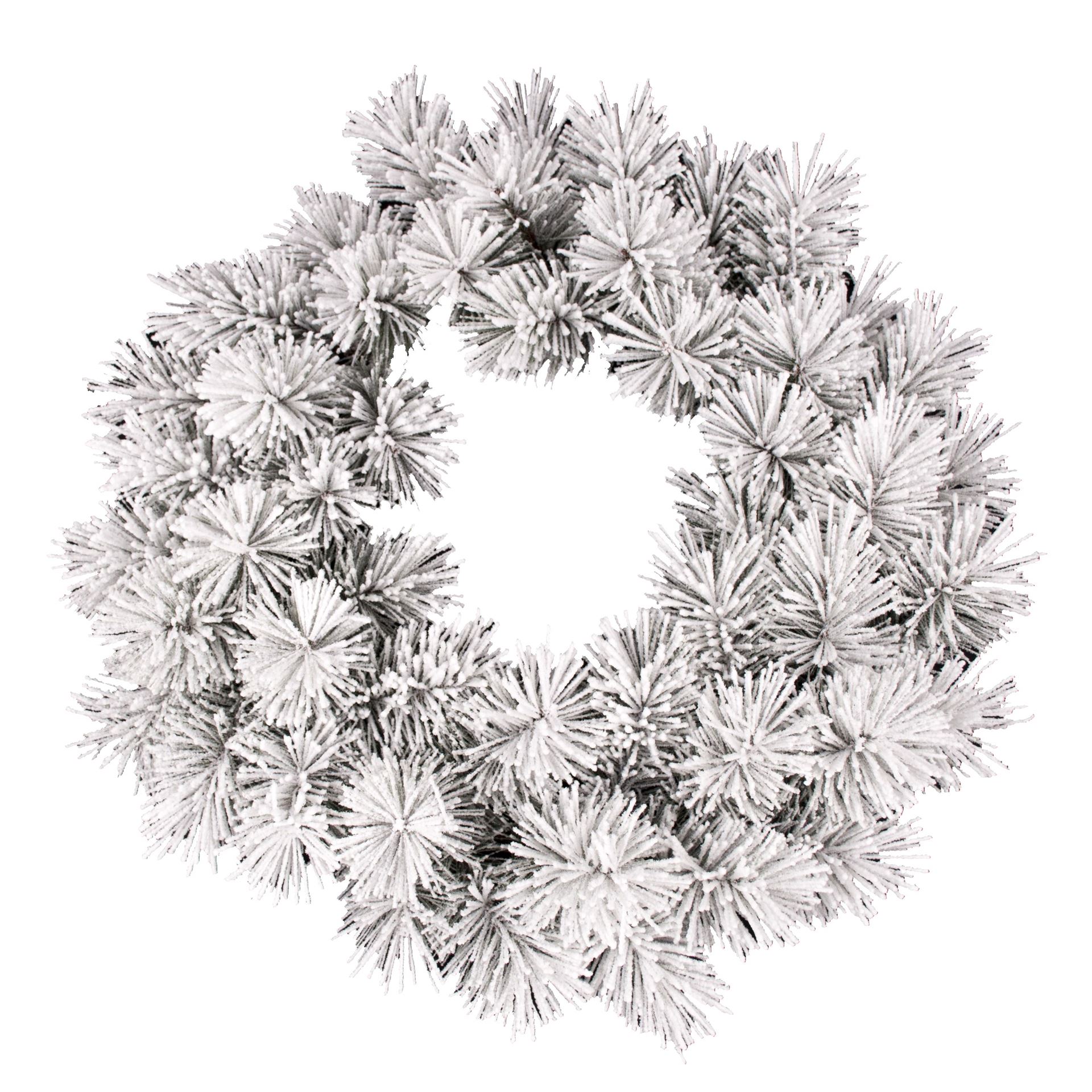 Oregon-Flocked-needle-pine-wreath-d60cm