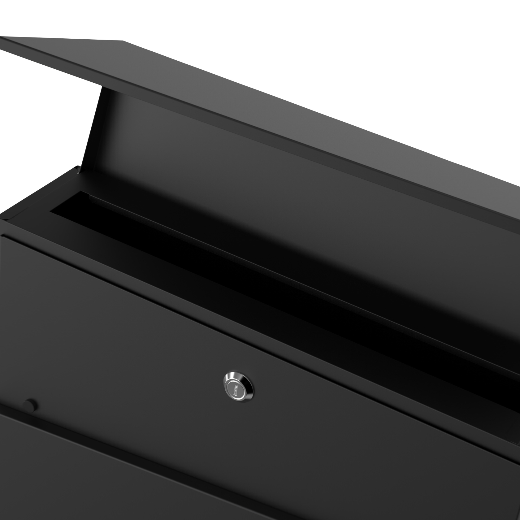 Practo Garden letterbox Dijon - matte black - wall letterbox