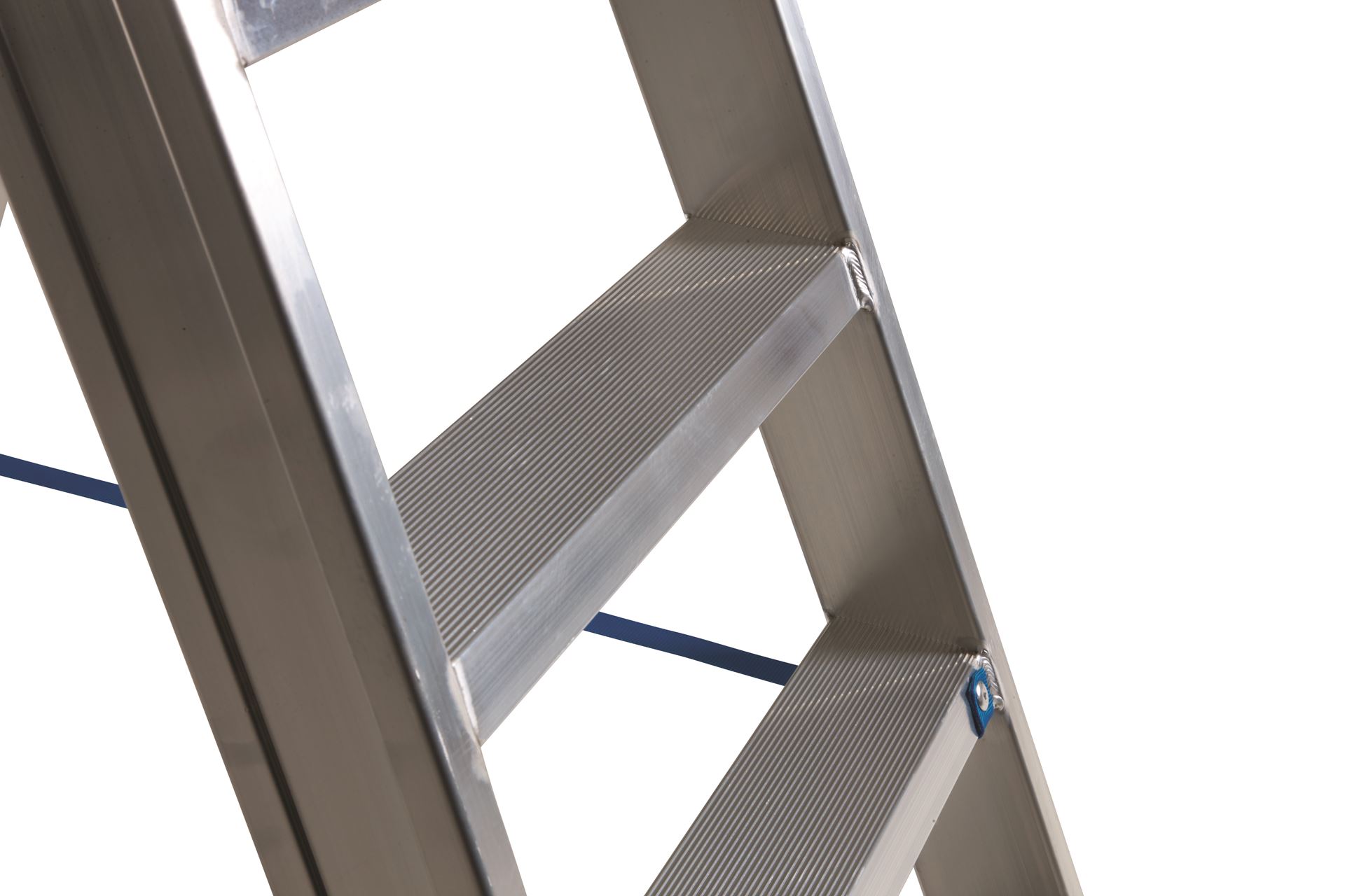 Escalo sparta aluminium - Industriële aluminium trapladder met beugel - 4 treden Ind-Trapladder-sparta-4tr-Met-beugel