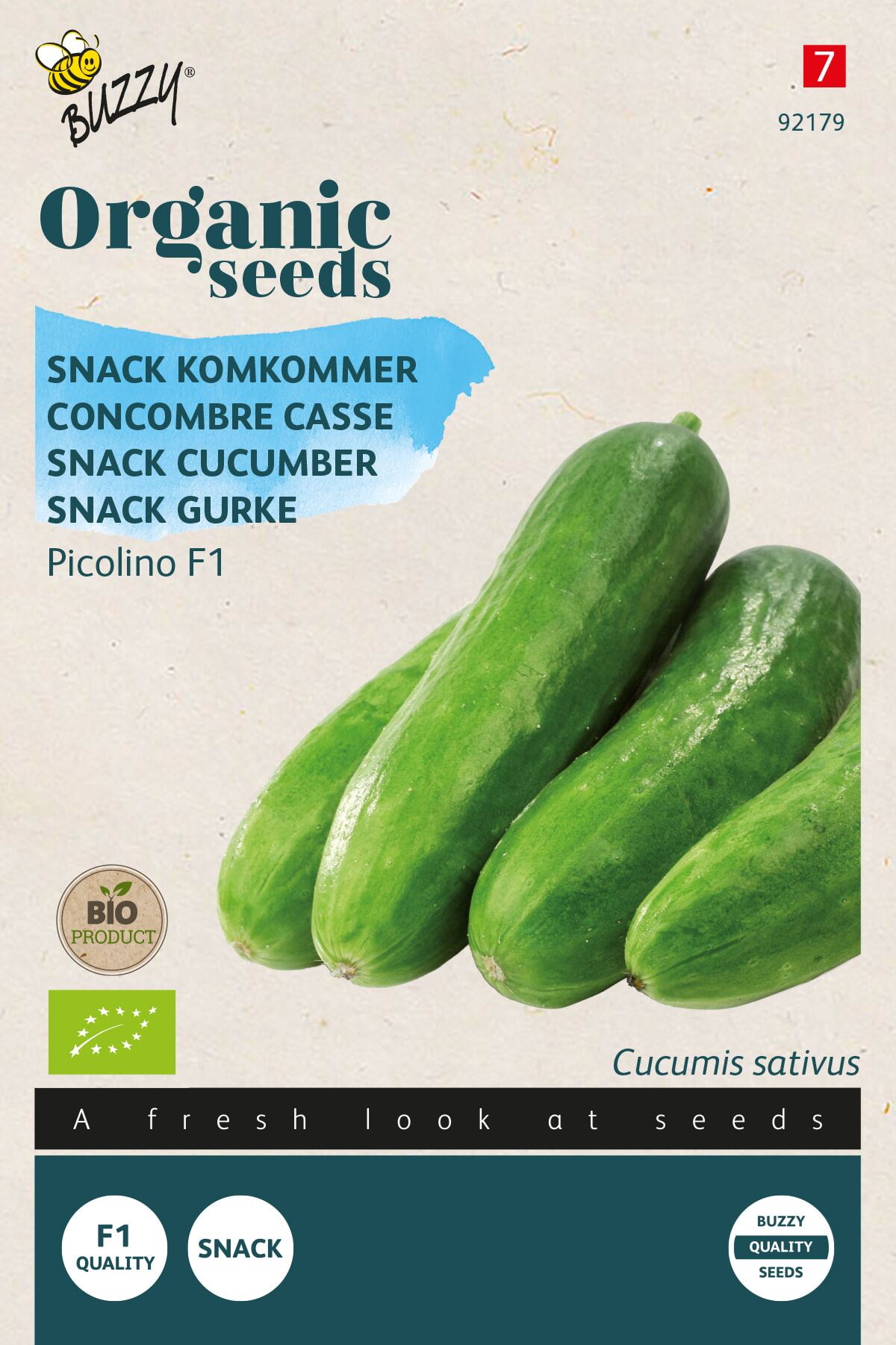 Buzzy&#174; Organic seeds snack cucumber Picolino (BIO)