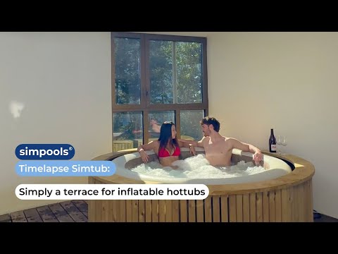 Simtub 4 - houten omkadering voor je hottub met Ø 196cm