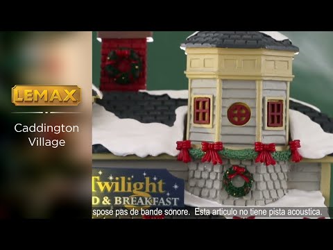 Lemax - 'Twilight Bed & Breakfast' - Bâtiment illuminé avec effet de fumée - Adaptateur inclus