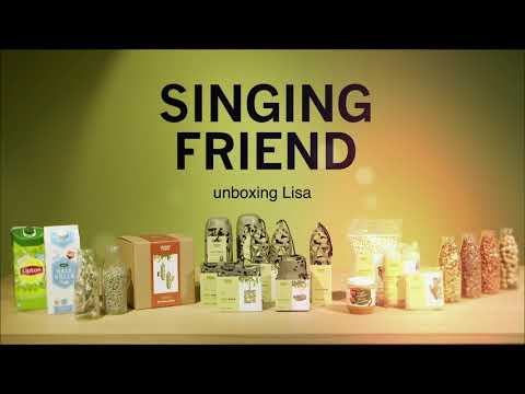Singing Friend - Hello Lisa keramisch voederhuisje - beige